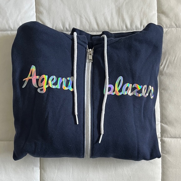 Salesforce Agentblazer Navy Blue Hoodie - American Apparel - Size Small - NWOT - Picture 3 of 7